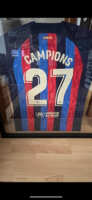 Limited Edition FC Barcelona Jersey Signed by the Entire 2022/23 Team for Sale