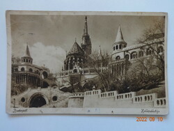 Old postcard: Budapest, fisherman's bastion, 30s, 40s