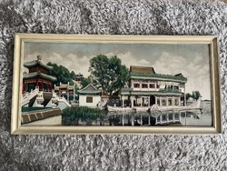 Very nice Chinese large size silk picture.