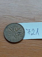 Canada 1 cent 1961 ii. Queen Elizabeth, bronze 721