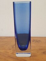 Murano blue glass vase