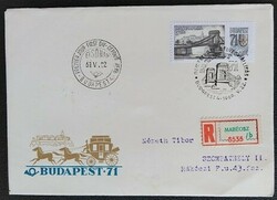 Ff2544 / 1969 Budapest ' 71 stamps ran on fdc