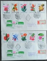 Ff2207-16 / 1965 flower - flowers of botanical gardens stamp series ran on fdc