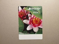 Hungary, card calendar viii.- Gyöngy pharmacies 2024