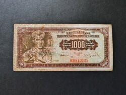 Rarer! Yugoslavia 1000 dinars 1955, f+ (1)