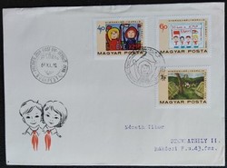Ff2496-8 / 1968 children's stamp design competition ran on fdc