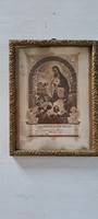 First communion memorial card, in a nice frame