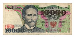 10,000 Złoty 1988 Poland