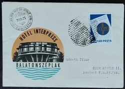 Ff2712 / 1971 25 years of the international association of journalists stamp ran on fdc