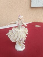 Large size ballerina in lace dress,,unterweissbach, 19 cm,,, now without a minimum price,,