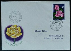 Ff2783 / 1972 rose exhibition stamp ran on fdc