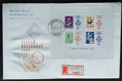 Ff2221a-d / 1965 stamp day block ran on fdc