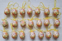 Easter paper coated egg decoration egg tree accessory bird flower pattern papier-mâché