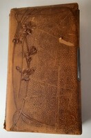 Art Nouveau photo album with leather-effect printed paper coating