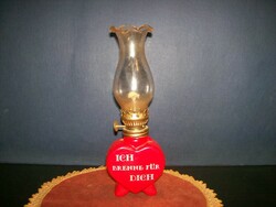 Petroleum lamp 21 cm high