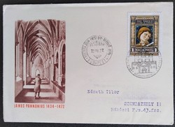 Ff2757 / 1972 Janus Pannonius stamp ran on fdc