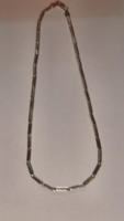 Silver showy necklace