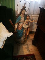 Szűz Mária kis Jézussal antik szobor XIX század