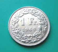Switzerland - 1 franc - 1969 - 