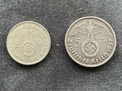 1937, Ezüst birodalmi 2 és 5 márka
