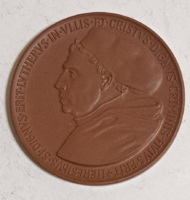 Martin luther Meissen ceramic plaque (59mm) d-4