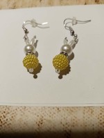 Bunny earrings, yellow