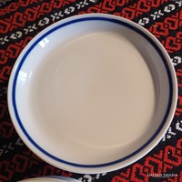 Zsolnay blue striped salad v. Pastry plate