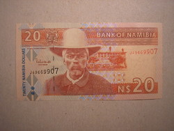 Namíbia-20 Dollas 2002 UNC