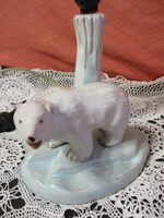 Retró jegesmedvés kerámia állólámpa