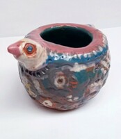 Ceramic dish in the shape of a bird