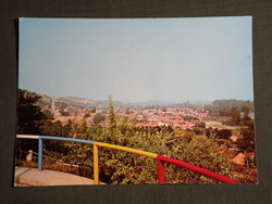 Postcard, tokaj, landscape detail, lookout, vineyard hill, 1970-80