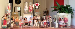 Folk art doll collection (folk art dolls: Matyó, Kalocsai, Rimóci, etc.)