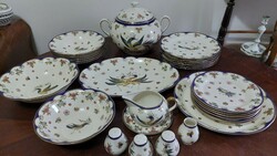 Zsolnay 6 pieces, phoenix pattern dinnerware set, complete of 29 pieces, new, never used!!!!