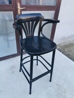 Thonet stílusú bárszék / szék / fekete