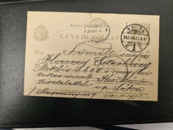 1903-as Díjjegyes Levelezőlap Nyitra-Kismarton-Léka