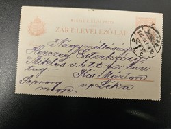 1903-as Zárt levelezőlap Nyitra-Léka