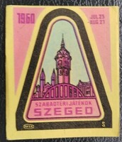 Gy179 / 1960 Szabadtéri Játékok - Szeged gyufacímke