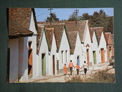 Postcard, lamppost, cellar row detail, 1970-80