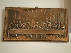 Copper relief, wall picture / depicting the Last Supper HUF 12,000
