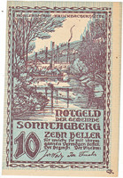 Austrian emergency money 10 heller 1920