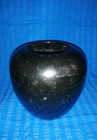 Német kerámia fekete váza (A4)
