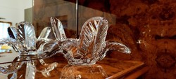 Special crystal bowl, French art vannes offering, centerpiece