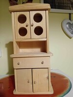 Toy wooden doll furniture, sideboard