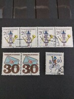 Czechoslovakia 1974, also in postal emblems, complete line