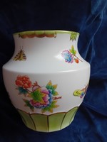 Medium-sized, first-class, master-marked Herend vbo, victorian pattern vase
