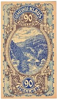 Austrian emergency money 90 heller 1920