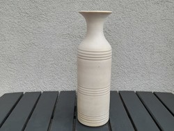 Clean white ceramic vase