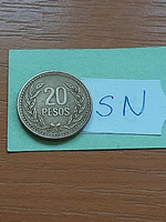 Colombia colombia 20 pesos 1994 aluminum-bronze sn