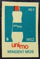 Gy133 / 1967 UNIMO gyufacímke