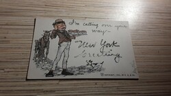 Antique greeting postcard.